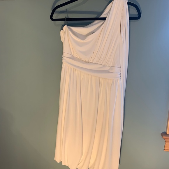 White Maggie London One-Shoulder Dress - Picture 2 of 9